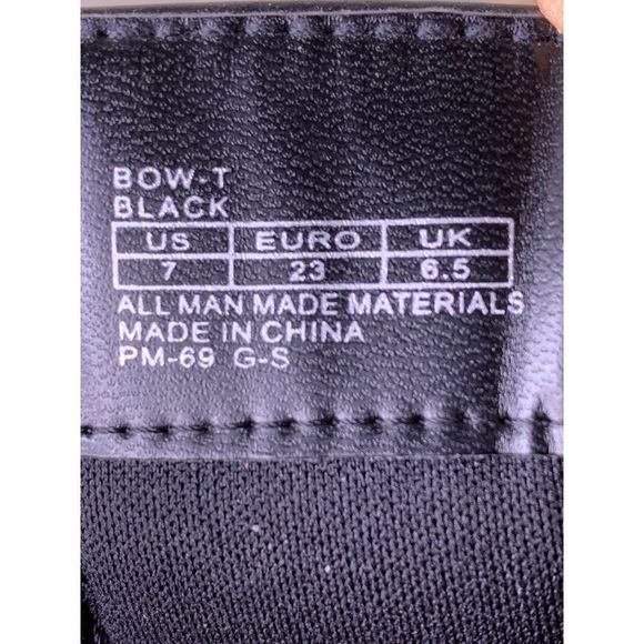 Girls youth Toddler Michael Kors Boots black bow tie logo size 7 6038 EUC - Picture 9 of 9